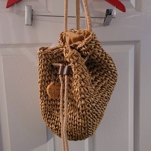Straw backpack SOLD ON ANOTHER SITE